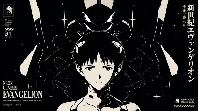 极简黑白现代动漫画风预览